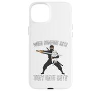 Carcasa para iPhone 15 Plus Ninja con Gato Cuando Alguien Dice Que Odia a los Gatos