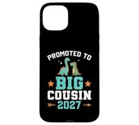 Carcasa para iPhone 15 Plus Niños ascendidos a Big Cousin 2027 Dinosaur New Baby Shower