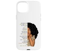 Carcasa para iPhone 15 Plus Niños Black Pride Girls Soy Black Girl Magic Cheetah Leopard