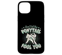 Carcasa para iPhone 15 Plus No Dejes Que la Cola de Caballo te engañe Broma de Karate Girl