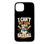 Carcasa para iPhone 15 Plus No Puedo, mi Hijo Tiene Humor de Madre de béisbol y béisbol