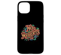 Carcasa para iPhone 15 Plus No Regerts Gramática Chistes Tatuaje Mal Escrito Citas incorrectas