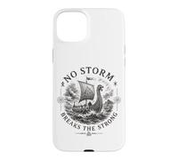 Carcasa para iPhone 15 Plus No Strom Breaks The Strong mitología nórdica Vikingo