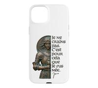 Carcasa para iPhone 15 Plus No Tengo Miedo. Nací para Hacer Esto. Juana de Arco Francesa
