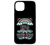 Carcasa para iPhone 15 Plus NOLA Vibes Only Cute Retro Girls NOLA Name