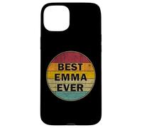 Carcasa para iPhone 15 Plus Nombre Personalizado Emma I Love Emma Retro Vintage Style
