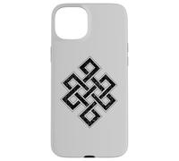 Carcasa para iPhone 15 Plus Nudo Eterno sin Fin Budismo JAINISMO Ciclo DE SABIDURÍA