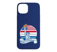 Carcasa para iPhone 15 Plus Nuevo Ciudadano Americano con Estatua de la Libertad