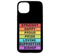Carcasa para iPhone 15 Plus Obispo Recto Feliz Orgulloso Orgullo Amoroso obispos de Apoyo