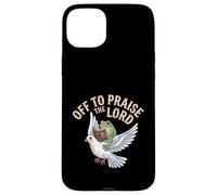 Carcasa para iPhone 15 Plus Off To Praise The Lord Frog Meme Dove Funny Christian Faith