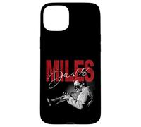 Carcasa para iPhone 15 Plus Oficial Miles Davis Distressed Photo Jazz Legend