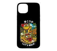 Carcasa para iPhone 15 Plus Okinawa japonés Shisa Beach Path Kawaii Kanji Souvenir