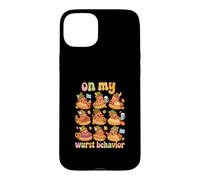 Carcasa para iPhone 15 Plus On My Wurst Behavior Oktoberfest Shirt Funny Bratwurst