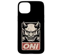 Carcasa para iPhone 15 Plus Oni Máscara de Diablo Japonés Anime Manga Otaku Japón Souvenir