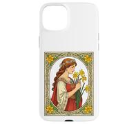 Carcasa para iPhone 15 Plus Orgullo Art Nouveau St Davids Day