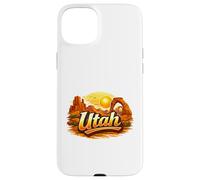 Carcasa para iPhone 15 Plus Orgullo del Paisaje del Atardecer del cañón del Desierto de Utah