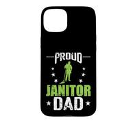 Carcasa para iPhone 15 Plus Orgulloso Conserje papá Limpiador custodio