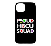Carcasa para iPhone 15 Plus Orgulloso HBCU Squad Senior Graduación Estudiante Universitario Diversión