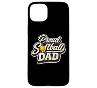 Carcasa para iPhone 15 Plus Orgulloso Softbol Papá Padre Hija Jugador Día del Juego Papi