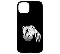 Carcasa para iPhone 15 Plus Oso con Ruth Bader Ginsburg Collar I Dissent RGB