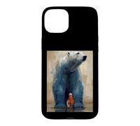 Carcasa para iPhone 15 Plus Oso Polar Niño Compañero Expedición Invierno Polo Norte