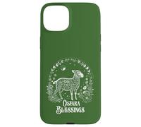 Carcasa para iPhone 15 Plus Ostara Blessings Pagan Spring Lamb Floral Moon Ostara
