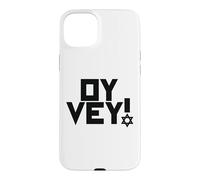 Carcasa para iPhone 15 Plus Oy Vey Funny Jewish Yiddish Hombres Mujeres Niños, Hanukkah Holiday