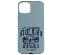 Carcasa para iPhone 15 Plus Pacific Northwest Steelhead Chaser Fishing PNW Trout Angler