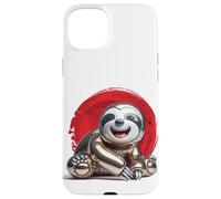 Carcasa para iPhone 15 Plus Panda Oso Asia China riendo Globo Kitsch Art Manga