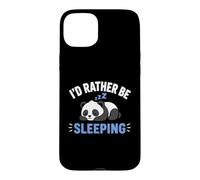 Carcasa para iPhone 15 Plus Panda Sleep Funny Nap Humor Lazy I'D Rather Be Sleeping