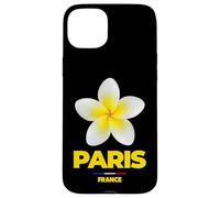 Carcasa para iPhone 15 Plus Paris France Tropical Yellow Frangipani Flower Aesthetic