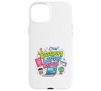 Carcasa para iPhone 15 Plus Pasaporte Laptop Repeat Travel Work Lifestyle Design