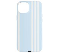 Carcasa para iPhone 15 Plus Pastel Blue Vertical Striped Pattern Cool Lines