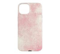 Carcasa para iPhone 15 Plus Patrón Retro Vintage Rosa y Crema Envejecido