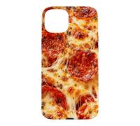 Carcasa para iPhone 15 Plus Pepperoni Pizza Queso derretido Amantes de la Comida Pizzería Fans