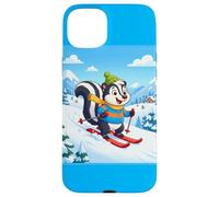 Carcasa para iPhone 15 Plus Perro esquís Husky