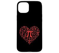 Carcasa para iPhone 15 Plus Pi Day 3.14 Pi Heart Design para Profesores de matemáticas
