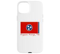 Carcasa para iPhone 15 Plus Pigeon Forge, Recuerdo de la Bandera de Estados Unidos de Tennessee