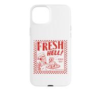 Carcasa para iPhone 15 Plus Pizza Satan Fresh Hell Satan Occult Satanic Lucifer