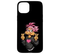 Carcasa para iPhone 15 Plus Pollo Divertido con Gafas Bandana Rosa Crazy Chicken Lady