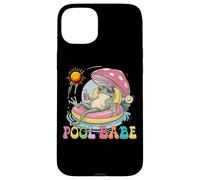 Carcasa para iPhone 15 Plus Pool Babe Lindo Rana Seta Retro Verano Vibes