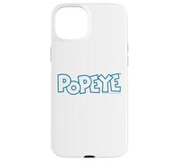 Carcasa para iPhone 15 Plus Popeye The Sailor Man - Cómic Retro con Logotipo de Texto Moderno