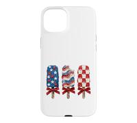 Carcasa para iPhone 15 Plus Popsicle Patriotic Stars Stripes USA