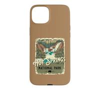 Carcasa para iPhone 15 Plus Póster de Viaje Vintage del Parque Nacional Hot Springs de Arkansas