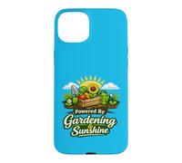 Carcasa para iPhone 15 Plus Powered by Gardening and Sunshine Funny