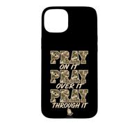 Carcasa para iPhone 15 Plus Pray On It Pray Over It Pray Through It Christian Religious