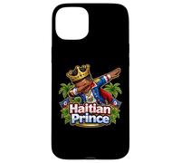 Carcasa para iPhone 15 Plus Príncipe haitiano Dabbing Día de la Bandera de Haití Orgullosos Niños