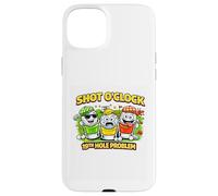 Carcasa para iPhone 15 Plus Problema del hoyo 19, Fairway to Bar Carrito de Golf Beer Crew Back 9