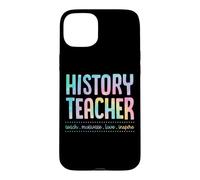 Carcasa para iPhone 15 Plus Profesor de Historia Enseñar Motivar Amor Inspirar Enseñanza Lema