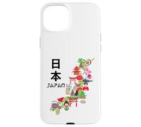 Carcasa para iPhone 15 Plus Proudly from Japan, Cool Japan Culture Map Graphic Designs